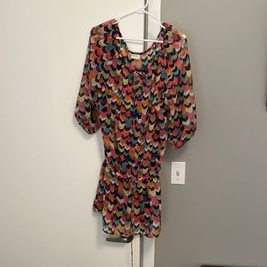 Rainbow swim cover up